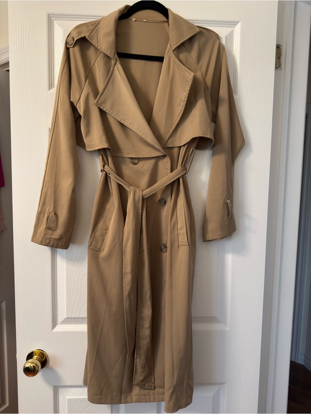 Princess Polly Double-Breasted Trench Coat with Belt